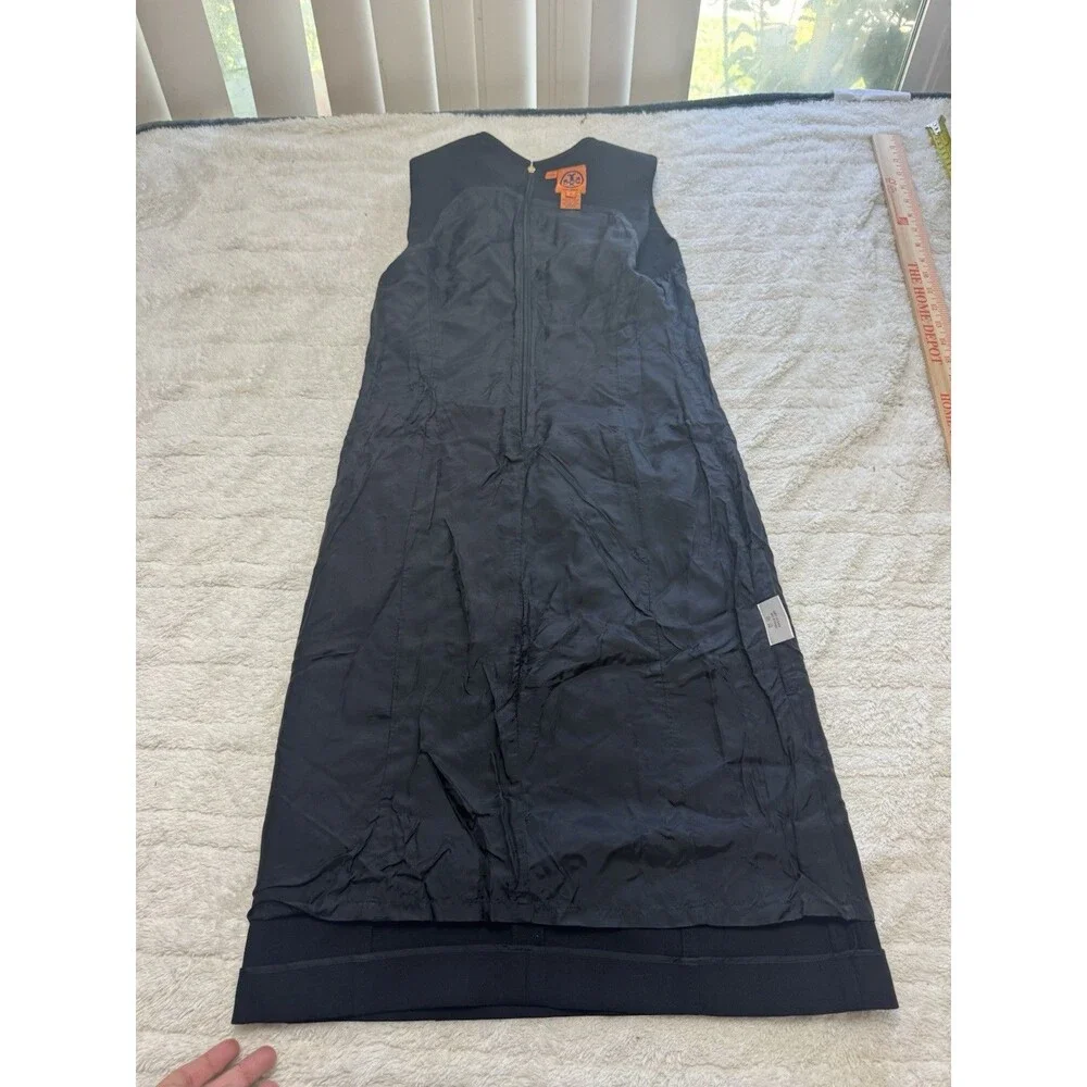 Tory Burch Women’s Size 2 Black Sleeveless Wool Blend Sheath Dress Career